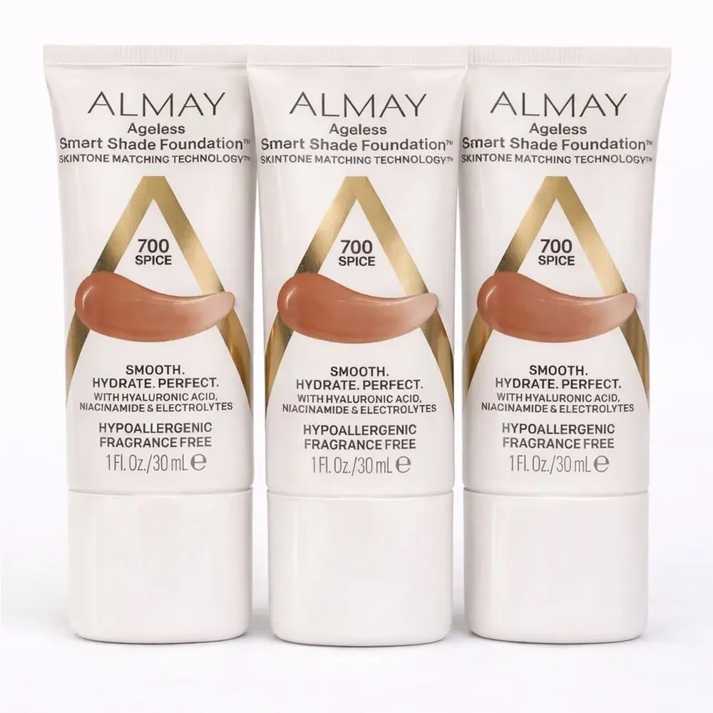 Almay‎ Ageless Smart Shade Foundation 700 Spice | Lot of 3 | New